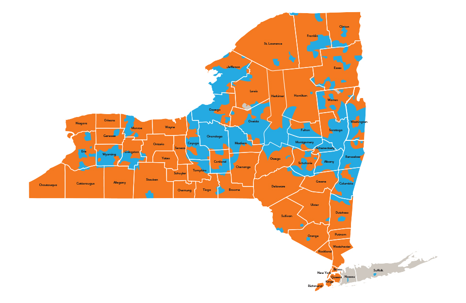 new york grid system map